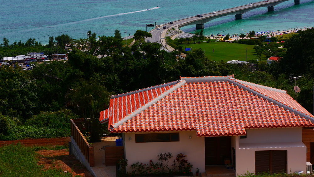 Ocean Hills Kouri Hotel Nakijin Buitenkant foto